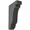 Ekena Millwork 1 3/4"W x 5"D x 7 1/2"H Bedford Wood Vintage Decor Bracket, Black BKTWD02X05X08BEBL - alternate 1